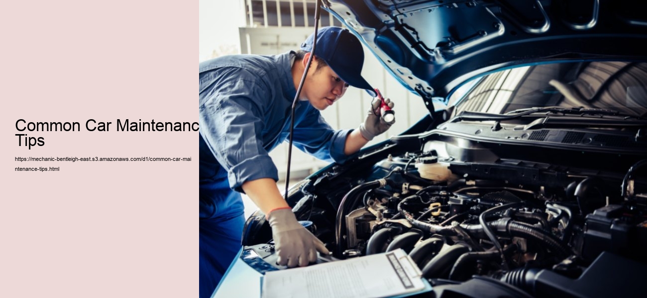 Common Car Maintenance Tips